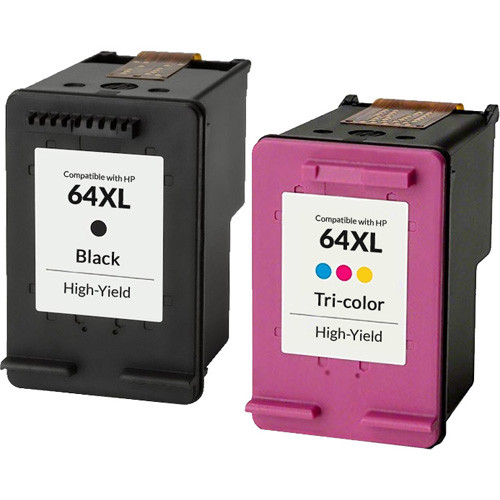 MaiGe Remanufactured Ink Cartridge for HP 64XL for Use in  HP Envy 7958e 7955e 7858 7855 7855 7155 7158 6255 - compatible printer consumable